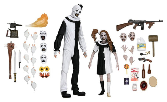 Terrifier 2 2er-Pack Actionfiguren Ultimate Art the Clown & Little Pale Girl 18 cm Image 2