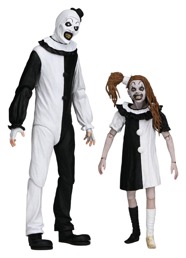 Terrifier 2 2er-Pack Actionfiguren Ultimate Art the Clown & Little Pale Girl 18 cm Image 1