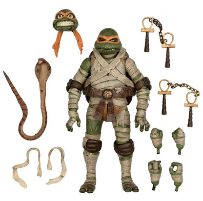 Universal Monsters x Teenage Mutant Ninja Turtles Actionfigur Ultimate Michelangelo as The Mummy 18 cm Image 2