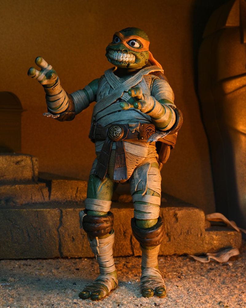 Universal Monsters x Teenage Mutant Ninja Turtles Actionfigur Ultimate Michelangelo as The Mummy 18 cm Image 3