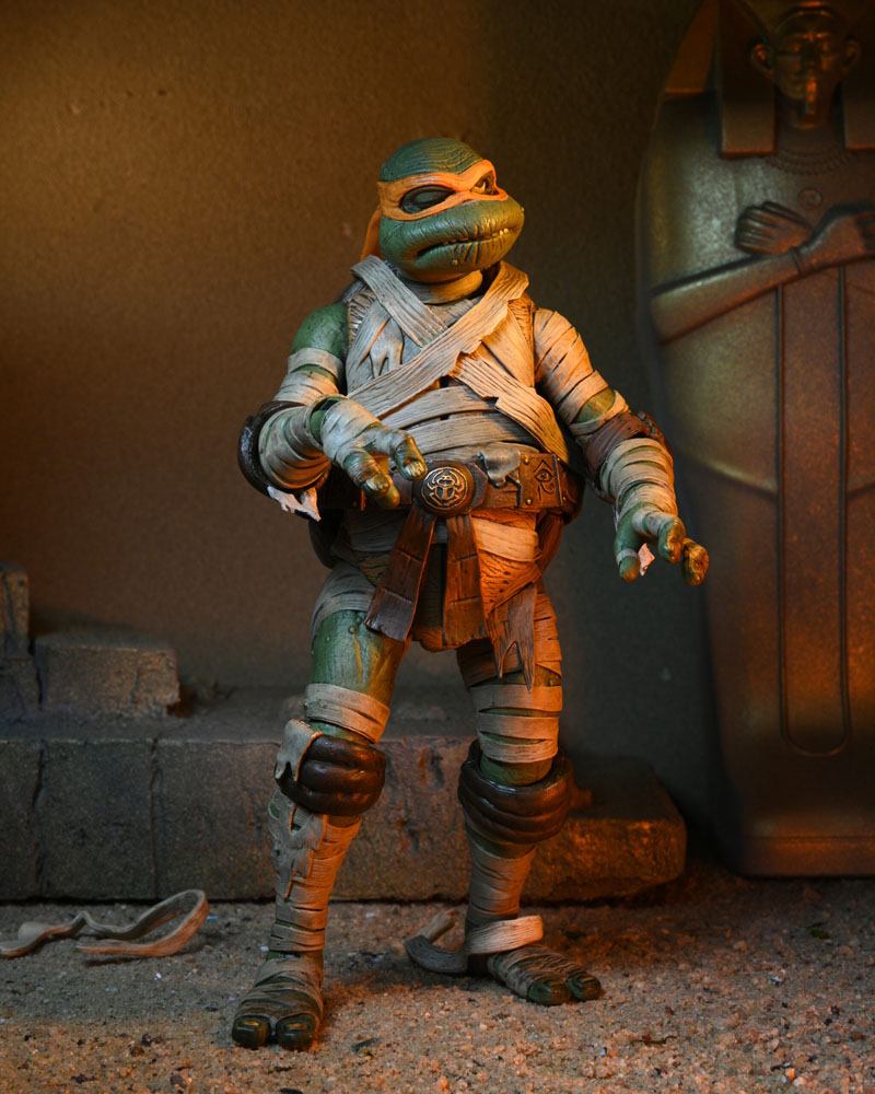 Universal Monsters x Teenage Mutant Ninja Turtles Actionfigur Ultimate Michelangelo as The Mummy 18 cm Image 7