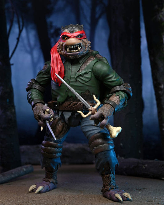 Universal Monsters x Teenage Mutant Ninja Turtles Actionfigur Ultimate Raphael as The Wolfman 18 cm Image 1