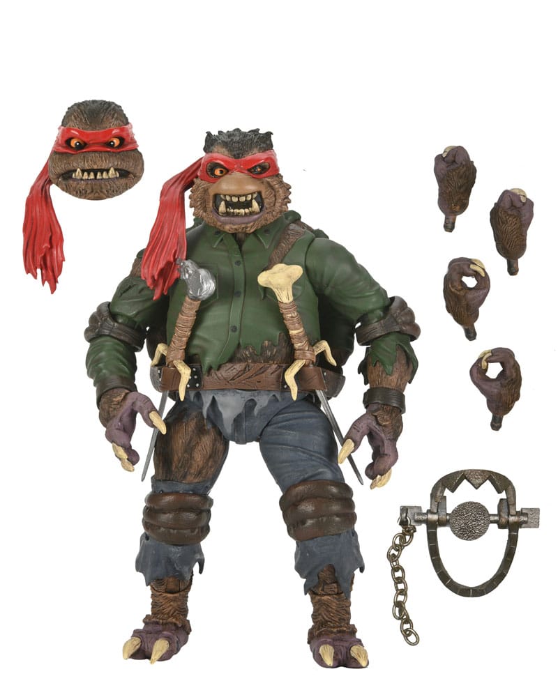 Universal Monsters x Teenage Mutant Ninja Turtles Actionfigur Ultimate Raphael as The Wolfman 18 cm Image 9