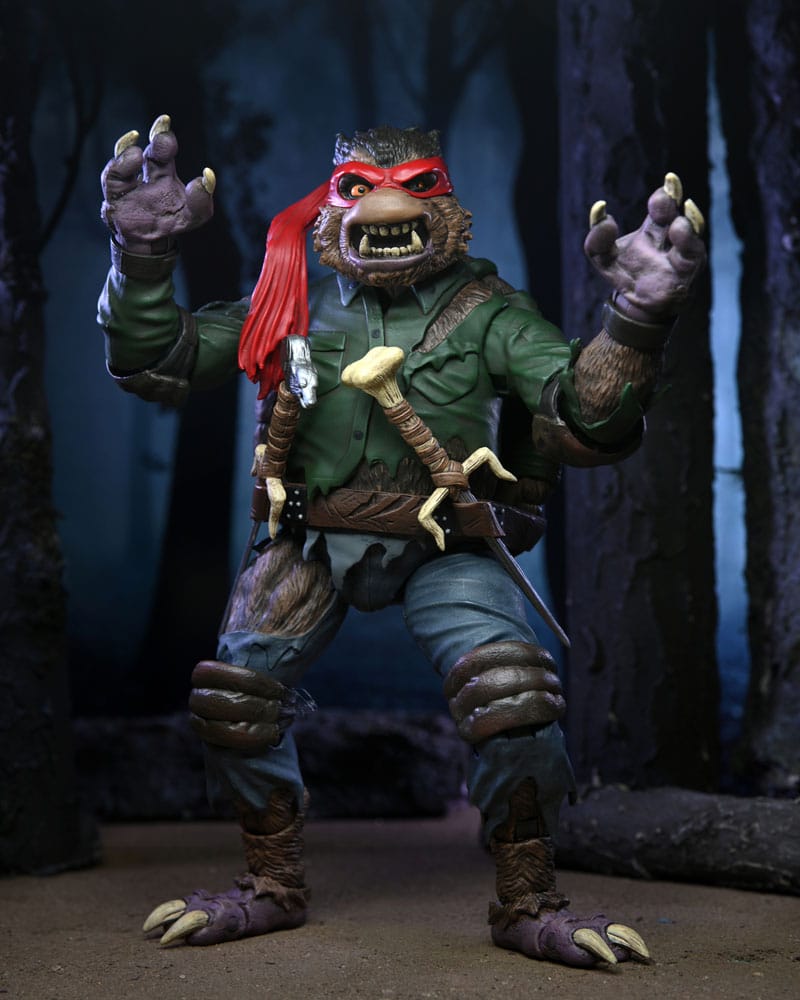 Universal Monsters x Teenage Mutant Ninja Turtles Actionfigur Ultimate Raphael as The Wolfman 18 cm Image 15