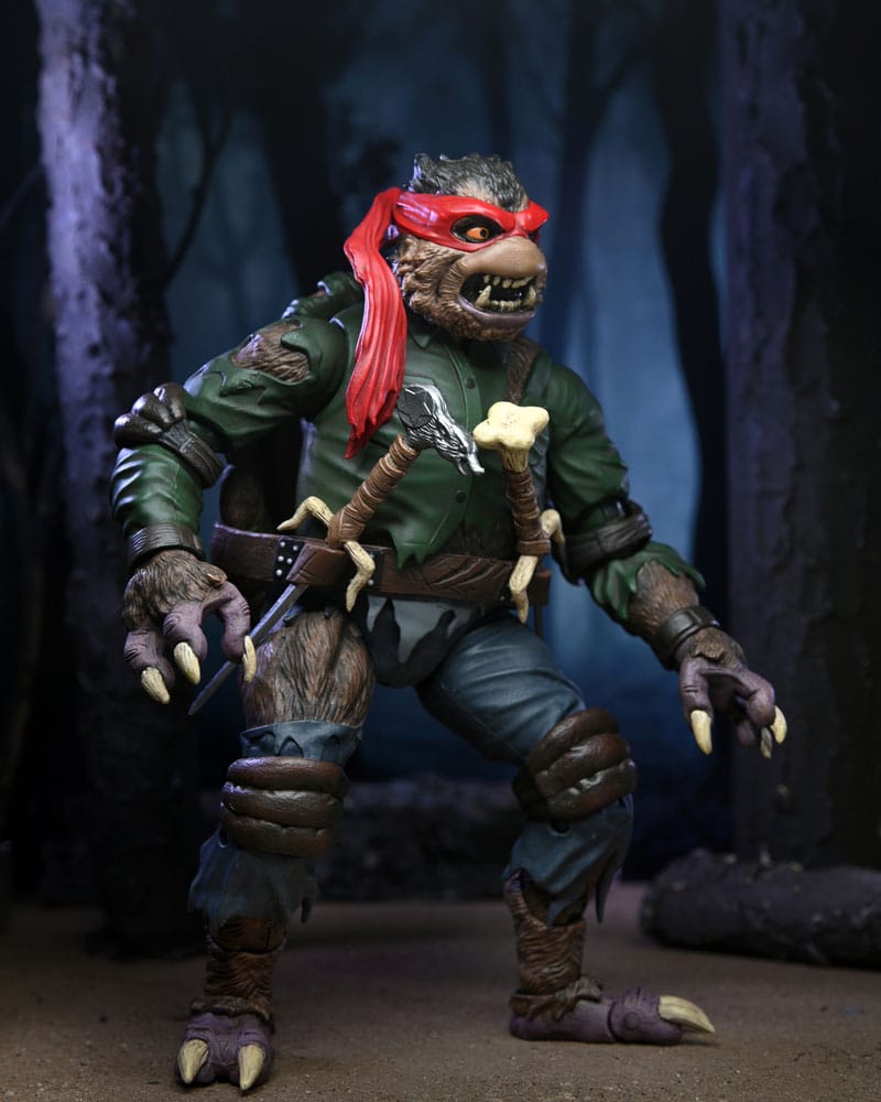 Universal Monsters x Teenage Mutant Ninja Turtles Actionfigur Ultimate Raphael as The Wolfman 18 cm Image 16