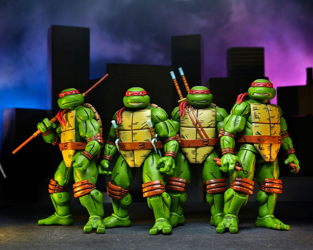 Teenage Mutant Ninja Turtles (Mirage Comics) 4er-Pack Actionfiguren Leonardo, Raphael, Michelangelo, Donatello 18 cm Image 24