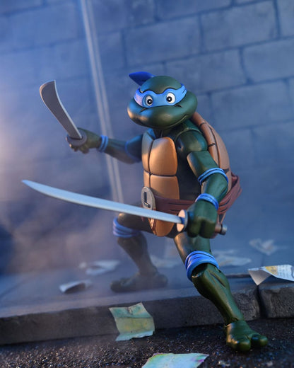Teenage Mutant Ninja Turtles (1987 Cartoon) Actionfigur Ultimate Leonardo (VHS) 18 cm Image 1