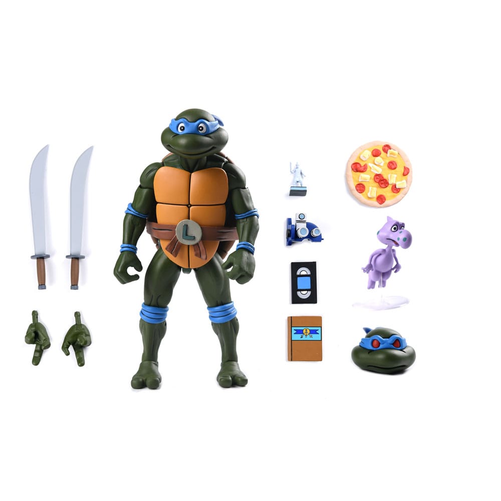 Teenage Mutant Ninja Turtles (1987 Cartoon) Actionfigur Ultimate Leonardo (VHS) 18 cm Image 8