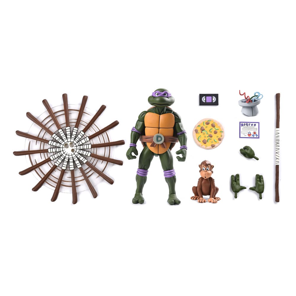 Teenage Mutant Ninja Turtles (1987 Cartoon) Actionfigur Ultimate Donatello (VHS) 18 cm Image 8