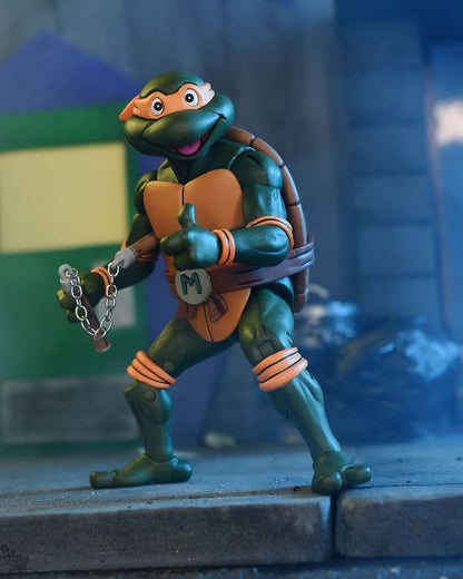 Teenage Mutant Ninja Turtles (1987 Cartoon) Actionfigur Ultimate Michelangelo (VHS) 18 cm Image 1