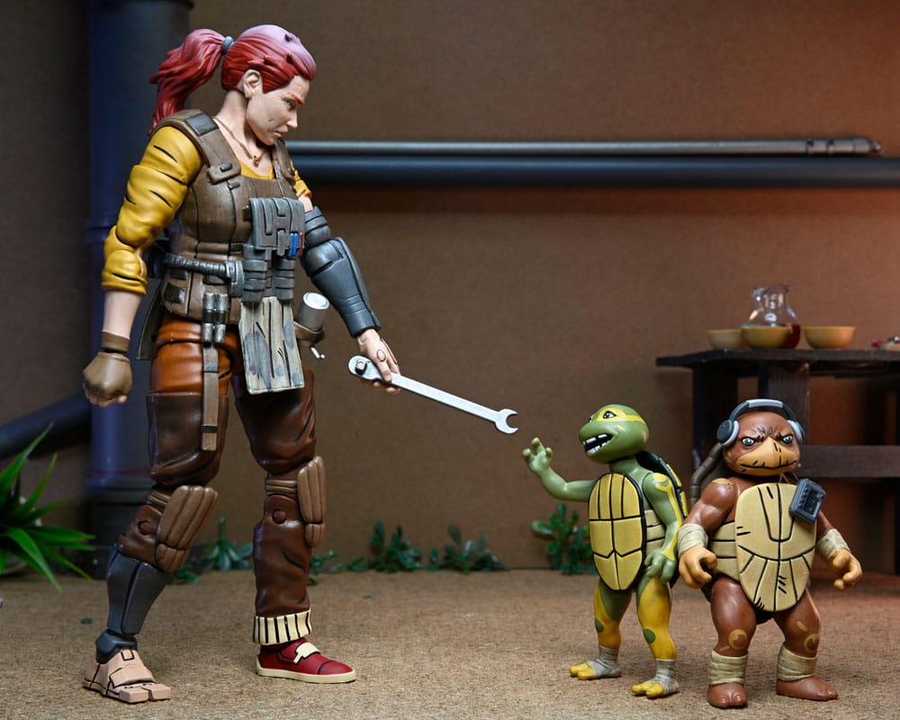 Teenage Mutant Ninja Turtles (The Last Ronin The Lost Years) Actionfigur Grammy April with Baby Yi & Moja 18 cm Image 7