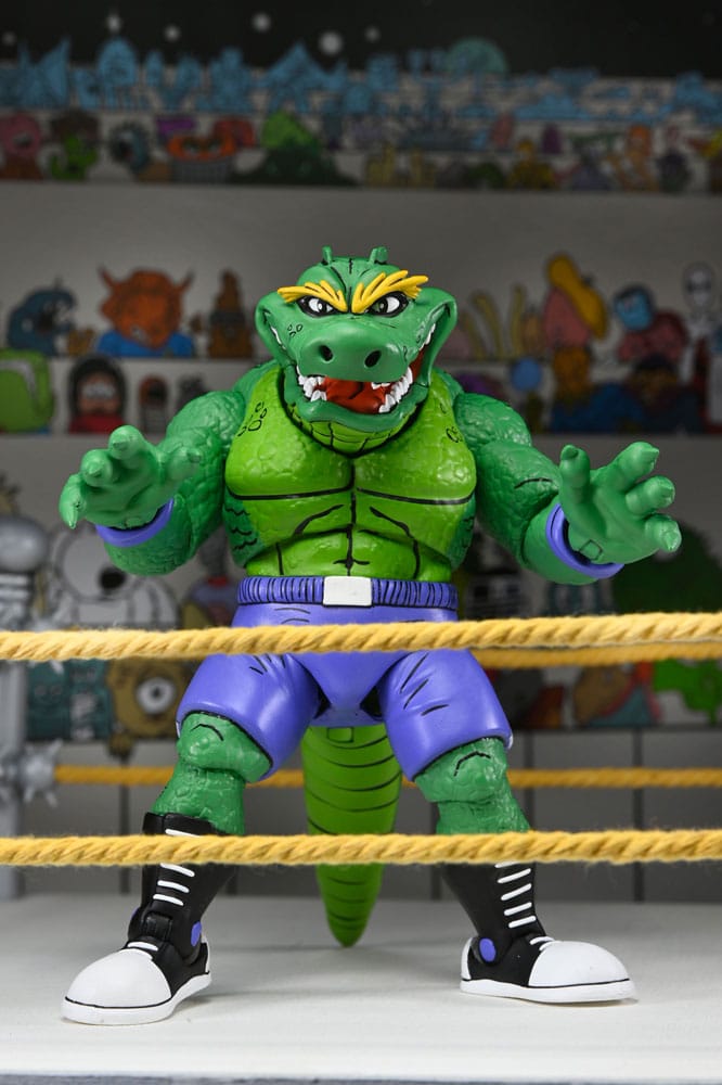 Teenage Mutant Ninja Turtles (Archie Comics) Actionfigur Stump Wrestling Leatherhead 18 cm Image 1
