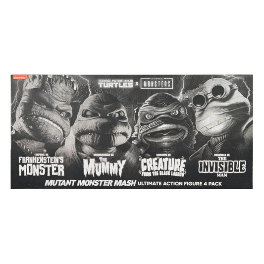 Universal Monsters x Teenage Mutant Ninja Turtles Actionfiguren 4er-Pack Turtles Black & White 18 cm Image 2