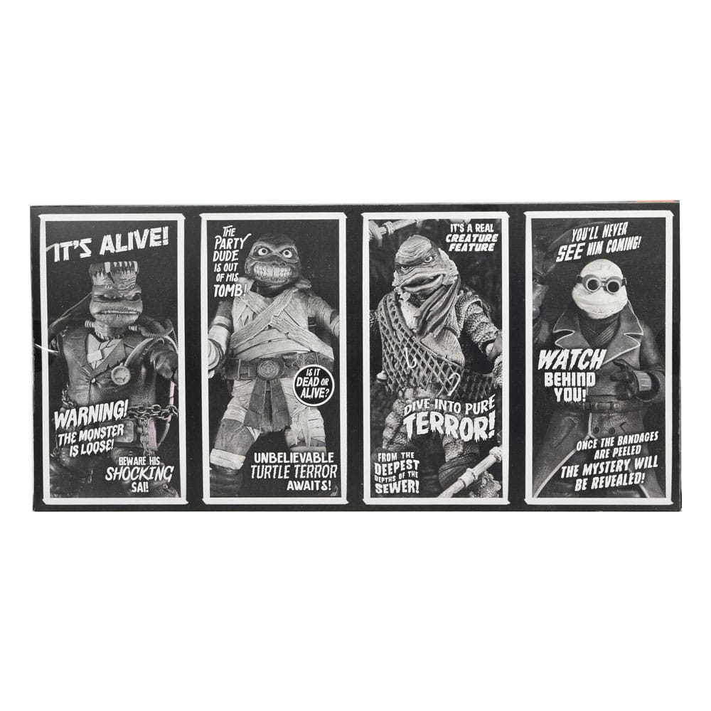 Universal Monsters x Teenage Mutant Ninja Turtles Actionfiguren 4er-Pack Turtles Black & White 18 cm Image 4