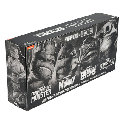 Universal Monsters x Teenage Mutant Ninja Turtles Actionfiguren 4er-Pack Turtles Black & White 18 cm Image 6