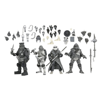 Universal Monsters x Teenage Mutant Ninja Turtles Actionfiguren 4er-Pack Turtles Black & White 18 cm Image 8