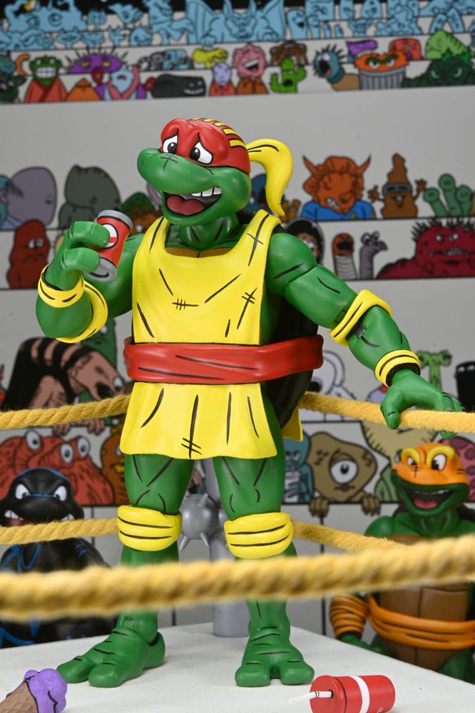 Teenage Mutant Ninja Turtles (Archie Comics) Actionfiguren 4er-Pack Stump Wrestling Turtles 18 cm Image 2