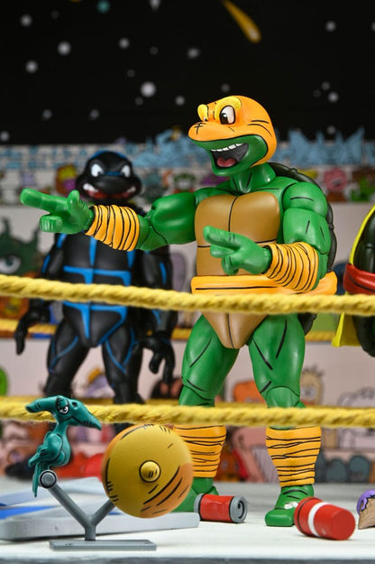 Teenage Mutant Ninja Turtles (Archie Comics) Actionfiguren 4er-Pack Stump Wrestling Turtles 18 cm Image 7