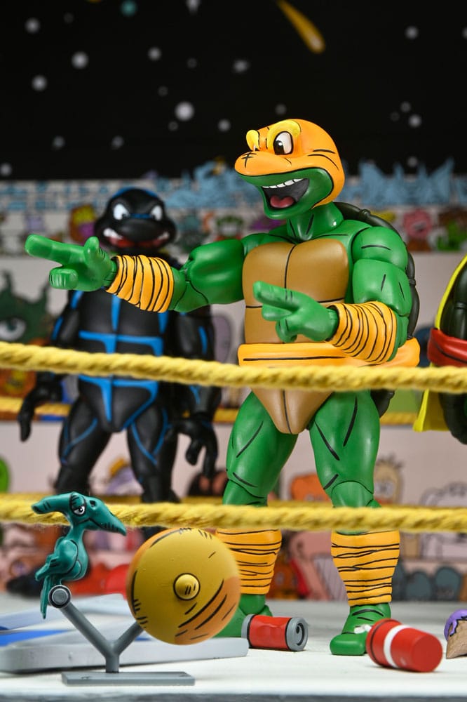 Teenage Mutant Ninja Turtles (Archie Comics) Actionfiguren 4er-Pack Stump Wrestling Turtles 18 cm Image 7