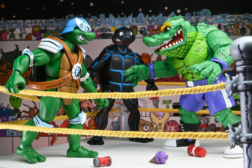 Teenage Mutant Ninja Turtles (Archie Comics) Actionfiguren 4er-Pack Stump Wrestling Turtles 18 cm Image 9