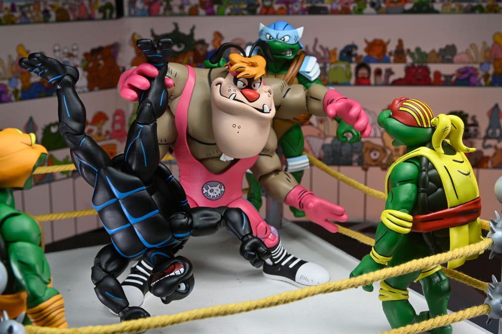 Teenage Mutant Ninja Turtles (Archie Comics) Actionfiguren 4er-Pack Stump Wrestling Turtles 18 cm Image 10