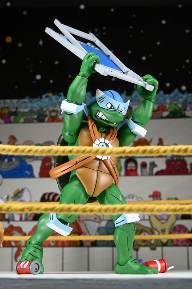 Teenage Mutant Ninja Turtles (Archie Comics) Actionfiguren 4er-Pack Stump Wrestling Turtles 18 cm Image 15
