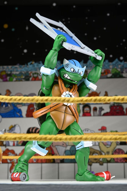 Teenage Mutant Ninja Turtles (Archie Comics) Actionfiguren 4er-Pack Stump Wrestling Turtles 18 cm Image 15