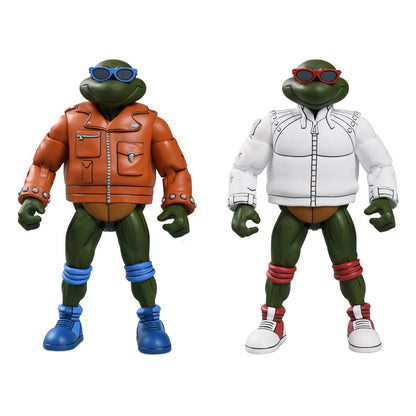 Teenage Mutant Ninja Turtles (Cartoon) Actionfigur Punk Leo and Punk Raph 2 Pack 18 cm Image 1