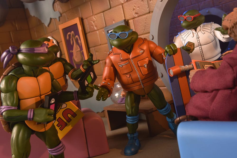 Teenage Mutant Ninja Turtles (Cartoon) Actionfigur Punk Leo and Punk Raph 2 Pack 18 cm Image 11