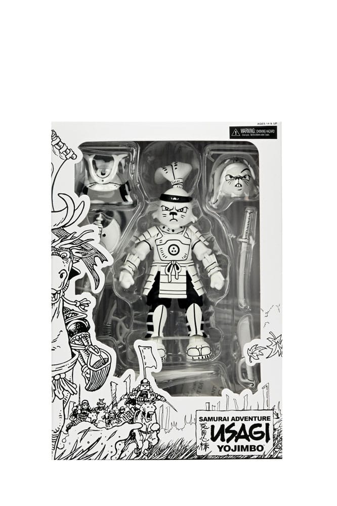 Usagi Yojimbo Actionfigur Samurai Usagi Yojimbo Black & White Figure 18 cm Image 2
