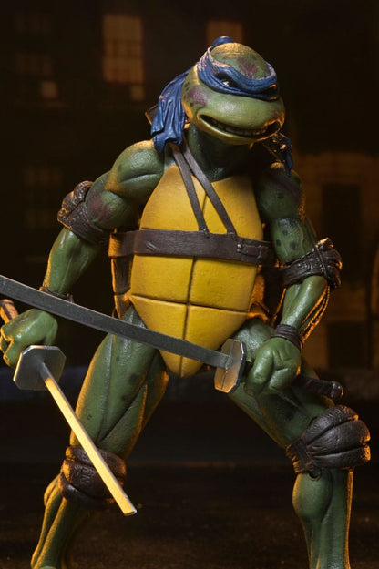 Teenage Mutant Ninja Turtles (1990 Movie) Actionfigur Roof Top Battle Shredder vs Leo 18 cm Image 15