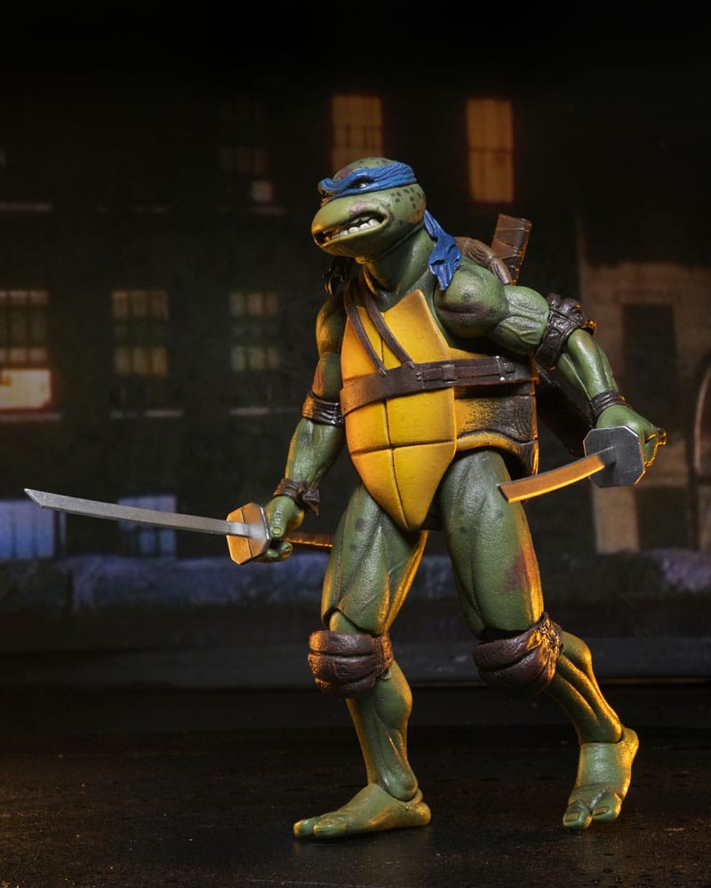 Teenage Mutant Ninja Turtles (1990 Movie) Actionfigur Roof Top Battle Shredder vs Leo 18 cm Image 17