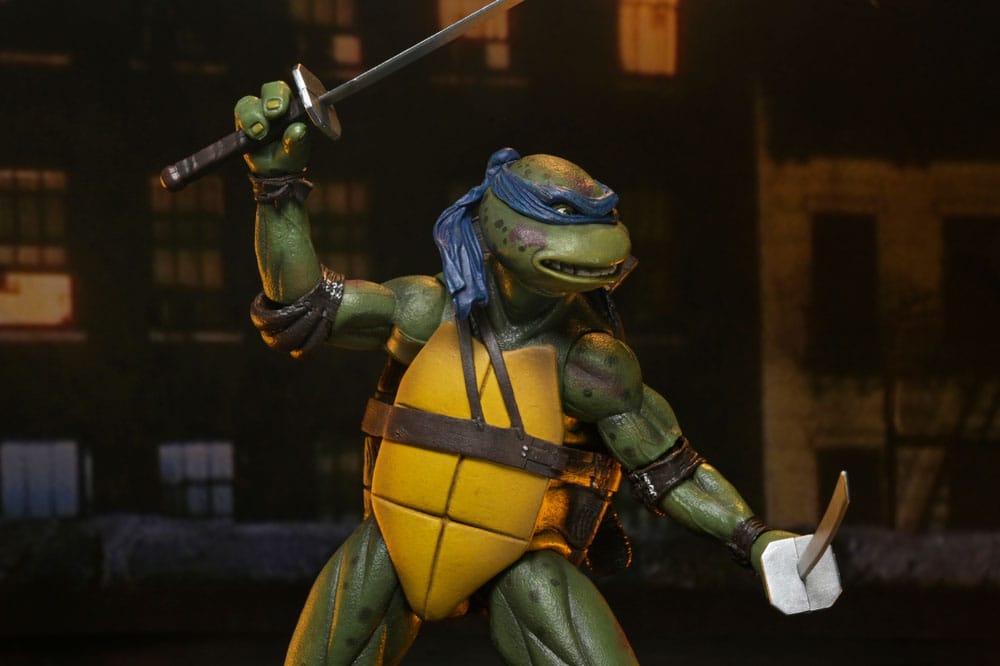Teenage Mutant Ninja Turtles (1990 Movie) Actionfigur Roof Top Battle Shredder vs Leo 18 cm Image 19