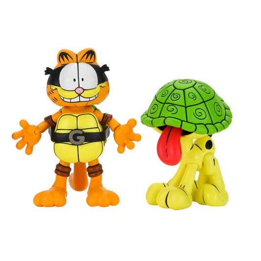 Teenage Mutant Ninja Turtles (Archie Comics) x Garfield 2er-Pack Actionfigur Ultimate Garfello & Odie 10 cm Image 1