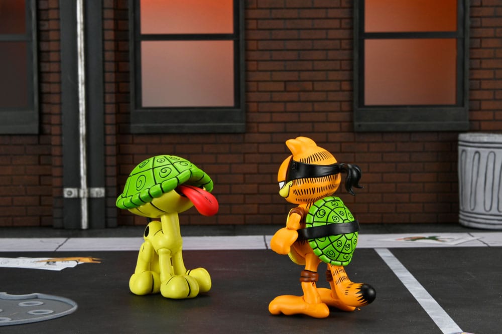 Teenage Mutant Ninja Turtles (Archie Comics) x Garfield 2er-Pack Actionfigur Ultimate Garfello & Odie 10 cm Image 3