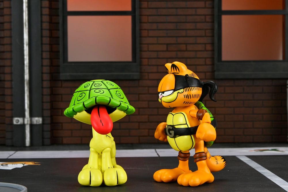 Teenage Mutant Ninja Turtles (Archie Comics) x Garfield 2er-Pack Actionfigur Ultimate Garfello & Odie 10 cm Image 4