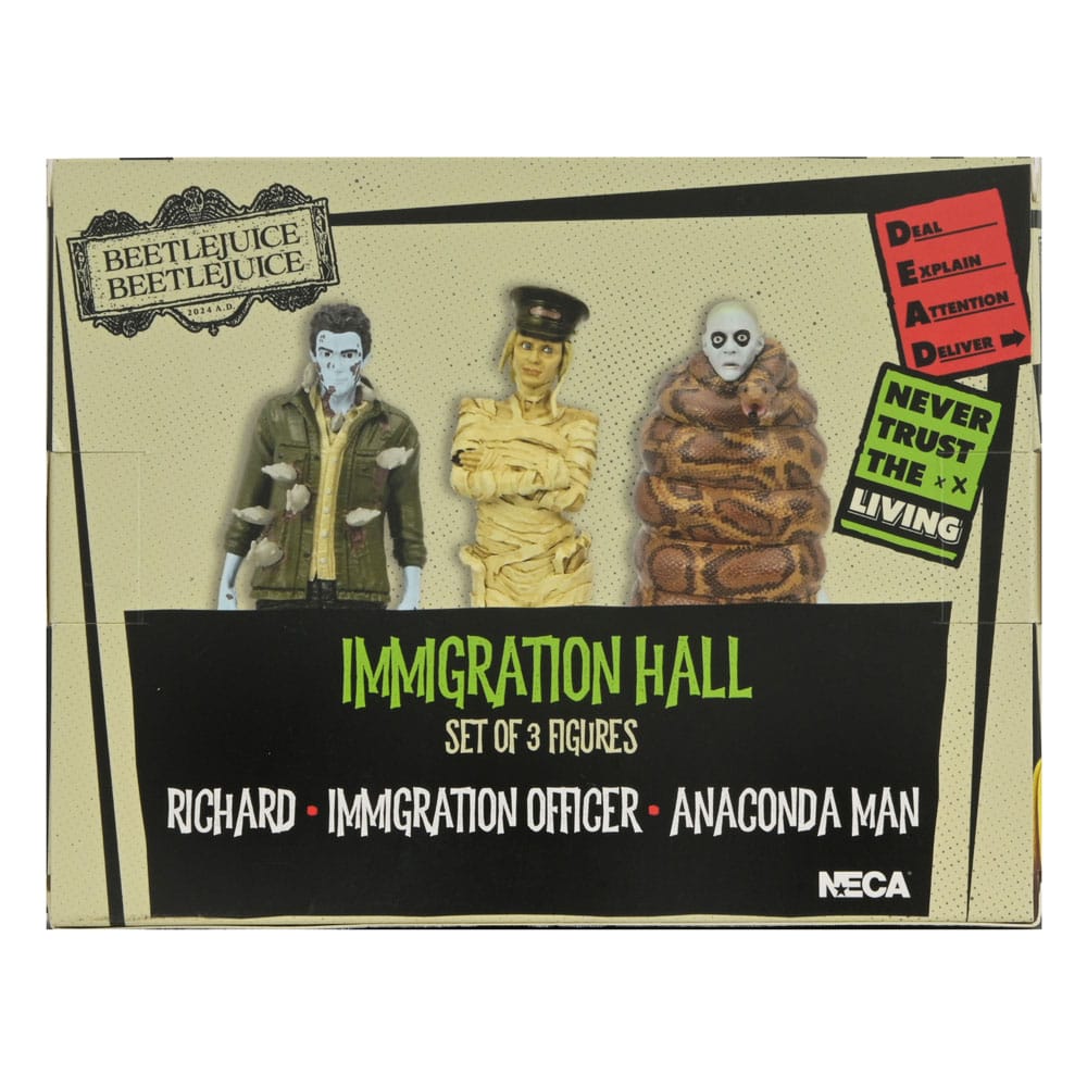 Beetlejuice Beetlejuice Figuren 3er-Pack Immigration Hall 1 10 cm Image 2