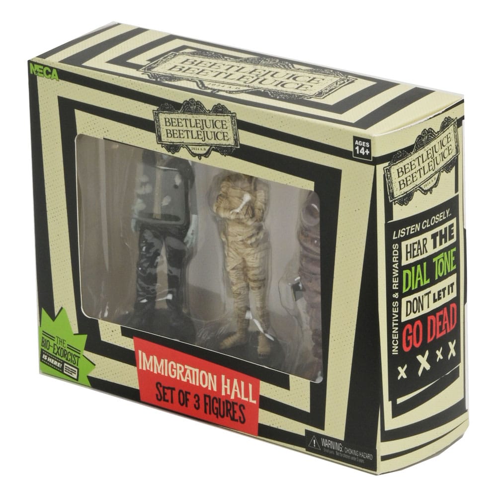 Beetlejuice Beetlejuice Figuren 3er-Pack Immigration Hall 1 10 cm Image 3