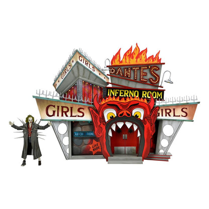 Beetlejuice (1988) Diorama Trenchcoat with Spikes Inferno Room Deluxe Set Image 1