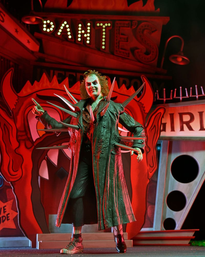 Beetlejuice (1988) Diorama Trenchcoat with Spikes Inferno Room Deluxe Set Image 4