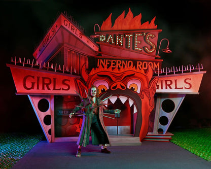 Beetlejuice (1988) Diorama Trenchcoat with Spikes Inferno Room Deluxe Set Image 7