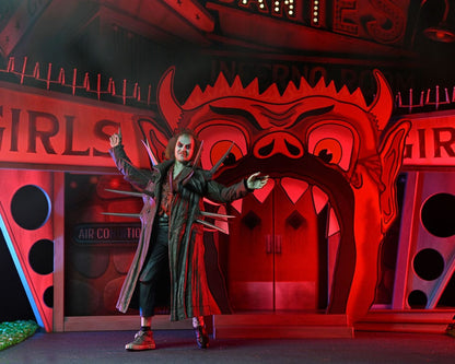 Beetlejuice (1988) Diorama Trenchcoat with Spikes Inferno Room Deluxe Set Image 12