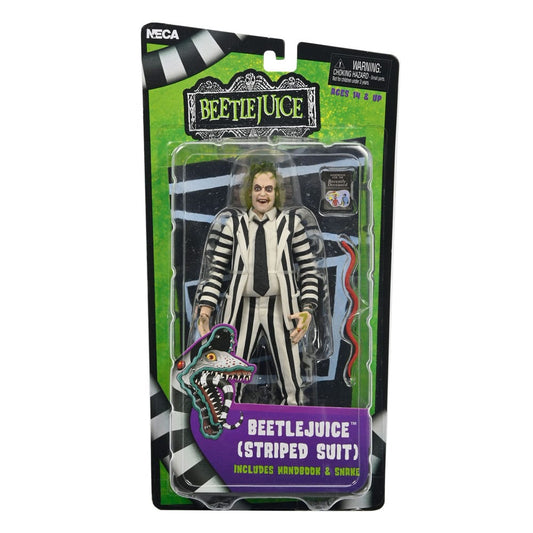 Beetlejuice 1988 Actionfigur Beetlejuice Black and White Striped Suit 18 cm Image 2