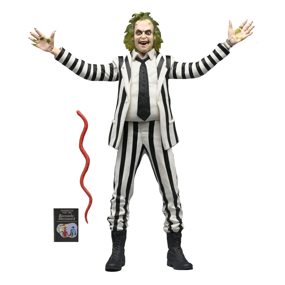 Beetlejuice 1988 Actionfigur Beetlejuice Black and White Striped Suit 18 cm Image 4