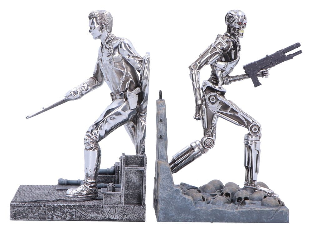 Terminator 2 Buchstützen T-1000 vs T-800 19 cm Image 1