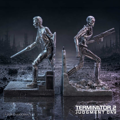 Terminator 2 Buchstützen T-1000 vs T-800 19 cm Image 5