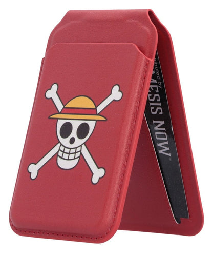 One Piece Kartenhalter Luffy Jolly Roger (Red) 10 cm Image 1