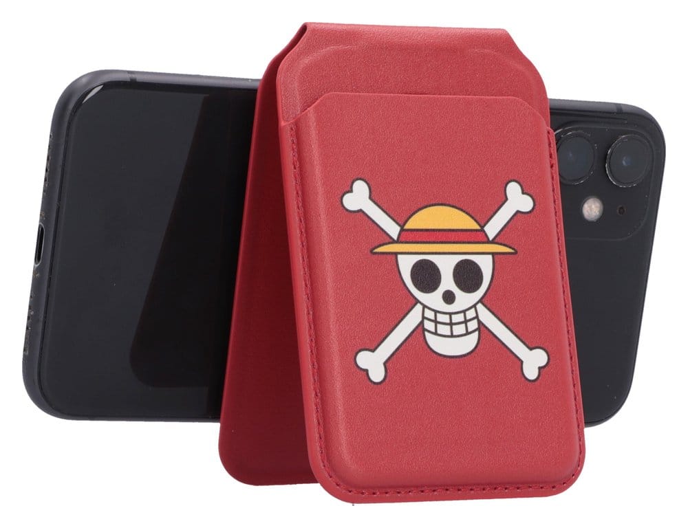 One Piece Kartenhalter Luffy Jolly Roger (Red) 10 cm Image 3