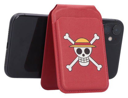 One Piece Kartenhalter Luffy Jolly Roger (Red) 10 cm Image 3