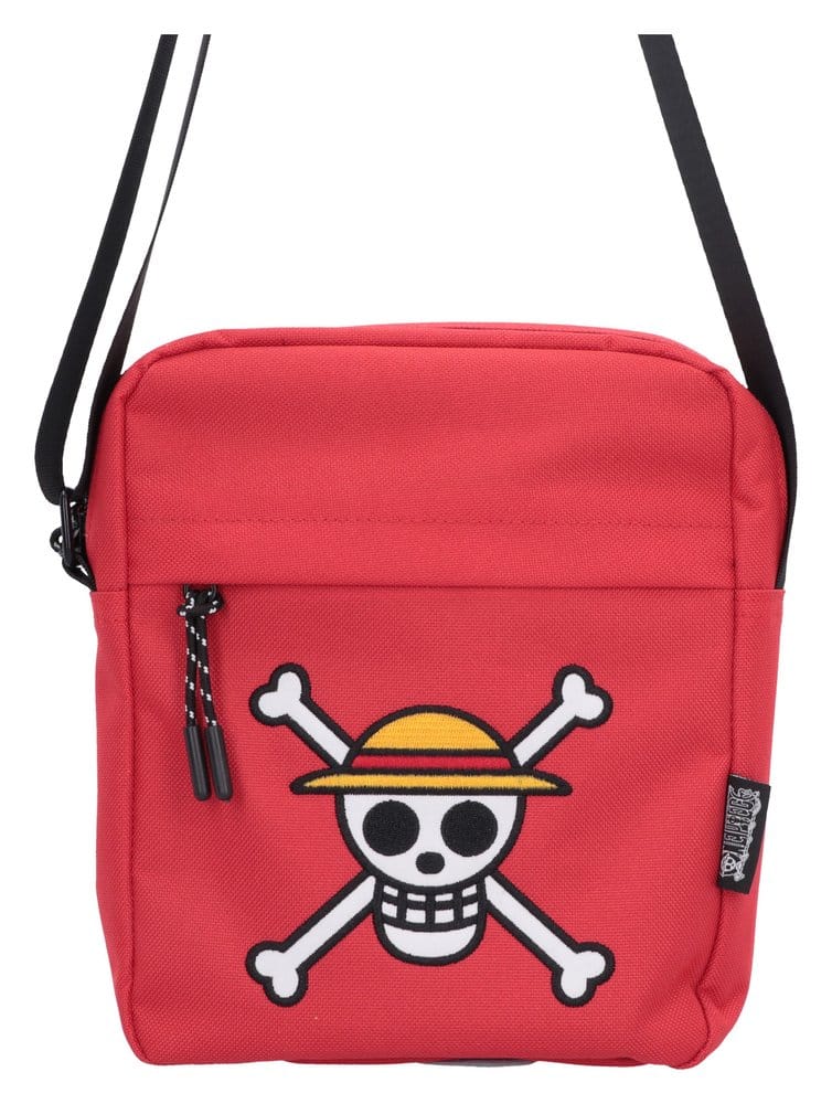 One Piece Umhängetasche Luffy Jolly Roger (Red) 23 cm Image 1